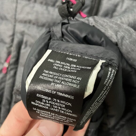 Paradox Quilted Down Jacket Womens S Black Duck Fill Full Zip Hooded Outdoor - Picture 4 of 9